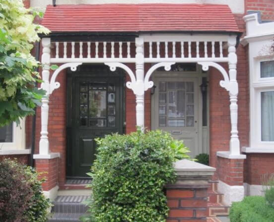 Porches and front doors in Derwent Road