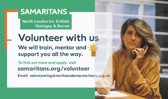 north london samaritans volunteering