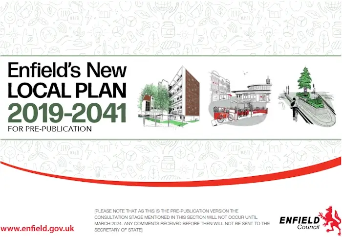 cover of draft of enfield local plan 2019 2041 450px