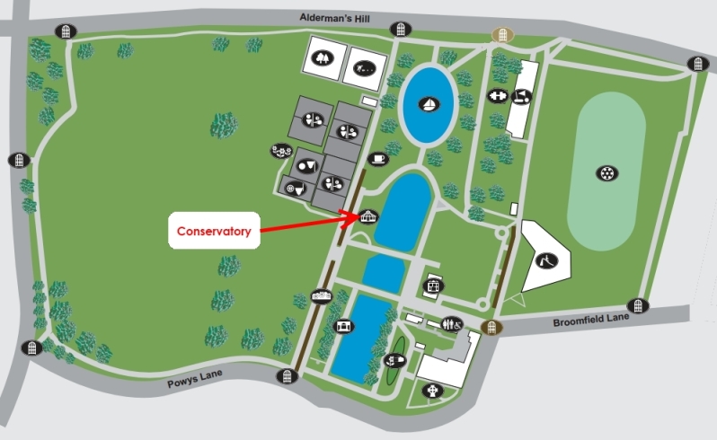 Broomfield Conservatory map