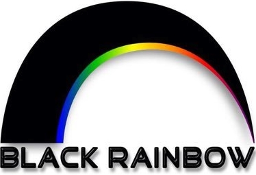black rainbow logo