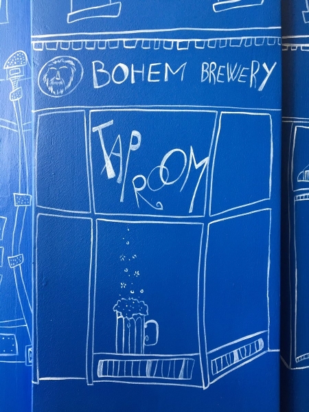 bohem taproom mural detail