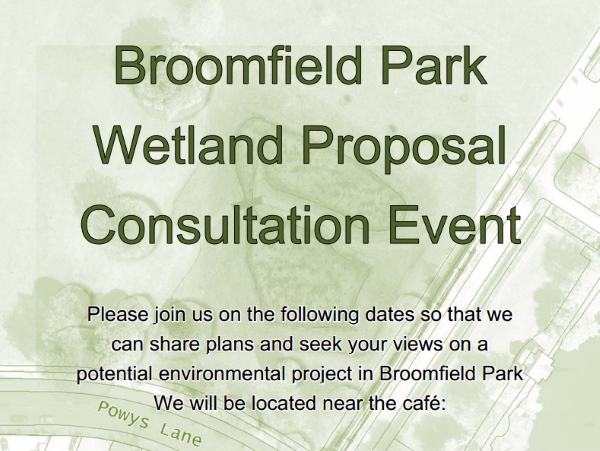 broomfield park wetlands consultation