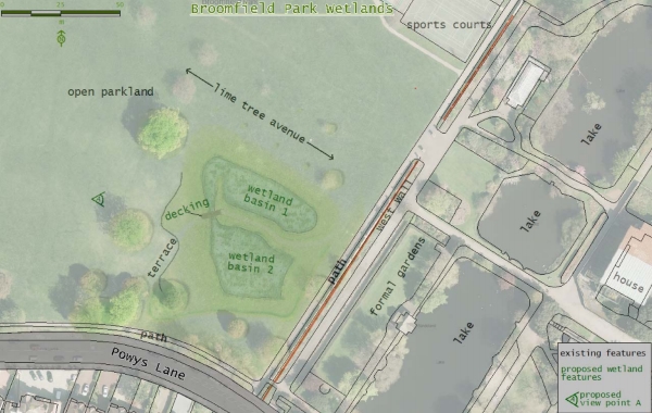 broomfield park wetlands proposal map