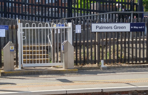 gate at palmers green station
