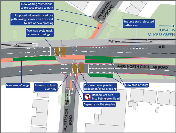 ncr palmerston road junction changes