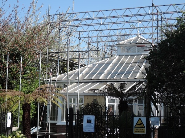 broomfield conservatory with scaffolding