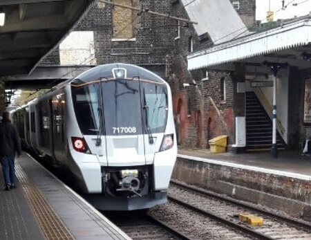 class 717 train at palmers green cropped