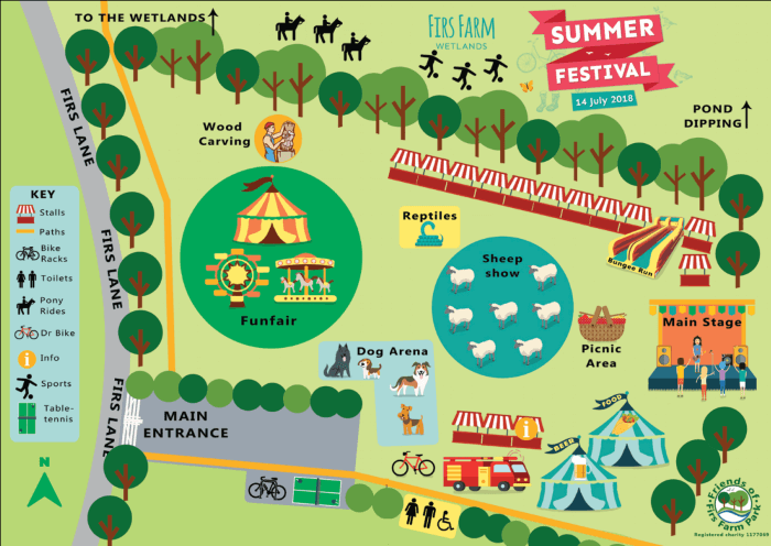 firs farm summer festival 2018 map 700px