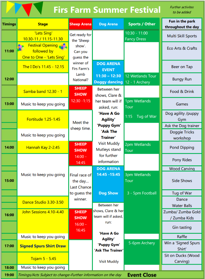 firs farm summer festival 2018 schedule 700px