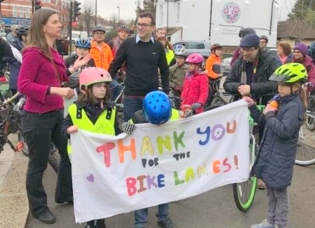 thank you for the bike lanes