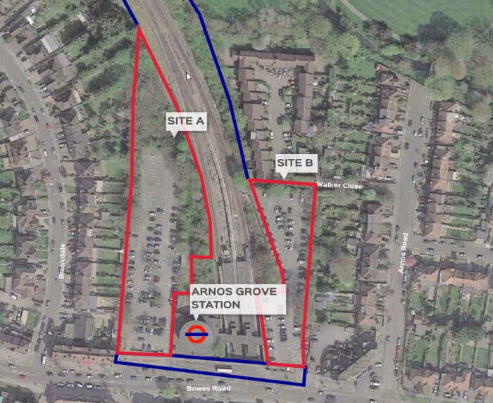 arnos grove station car park redevelopment sites