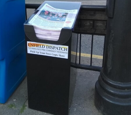 enfield dispatch news stand outside southgate station 1