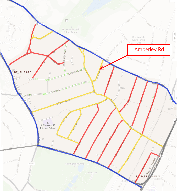 fox lane qn baseline data speeds showing amberley rd 1