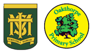 st monicas and oakthorpe school logos