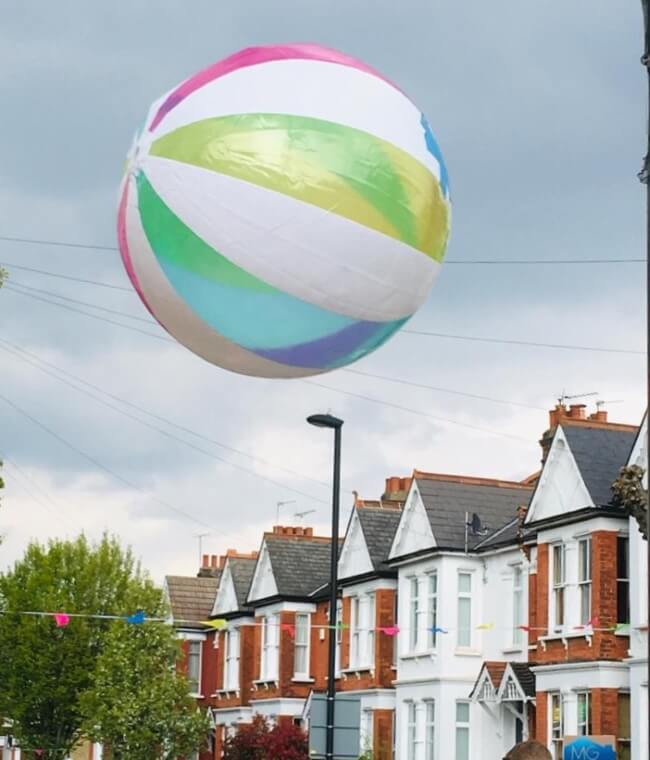 warwick road play street balloon