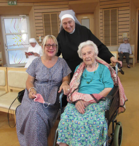 Angela and Pauline Hutor at St Annes care home
