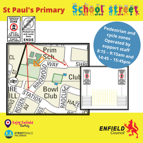 School street St Pauls Primary Improving Enfield