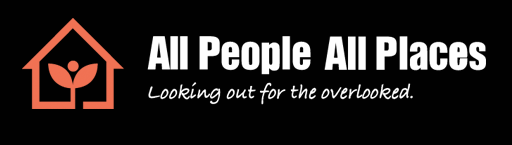 all people all places logo white on blank