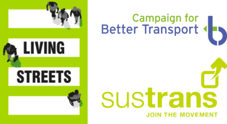 living streets better transport sustrans logos