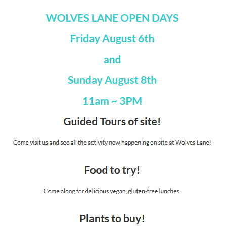 202108 wolves lane open days