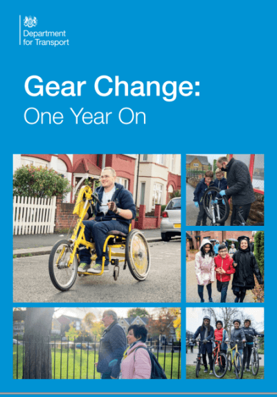cover of gear change one year on publication