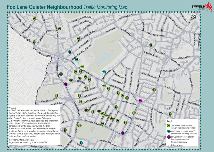 fox lane qn traffic monitoring map