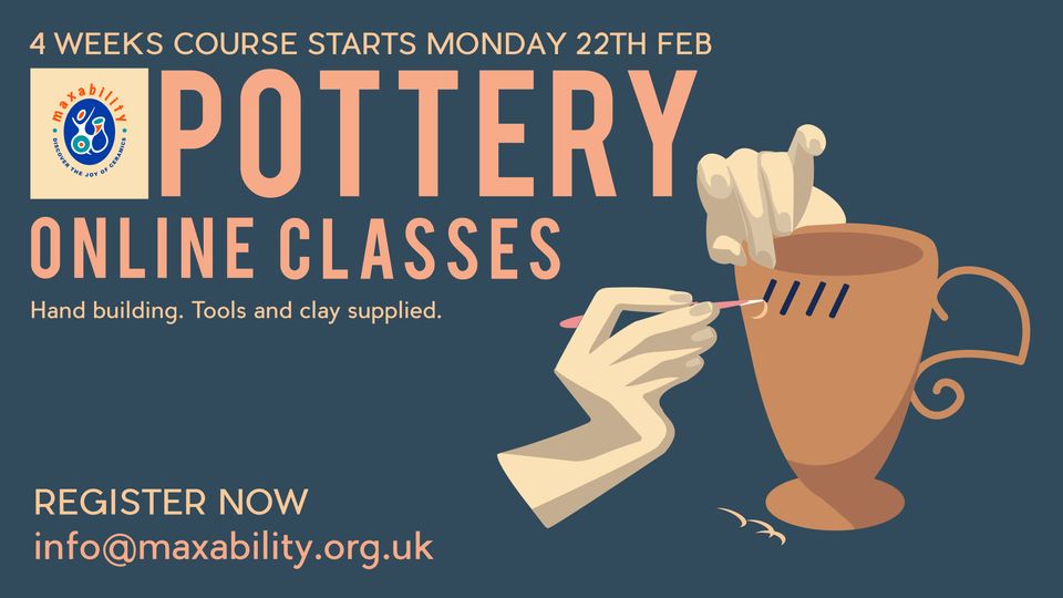 maxability pottery course feb 2021