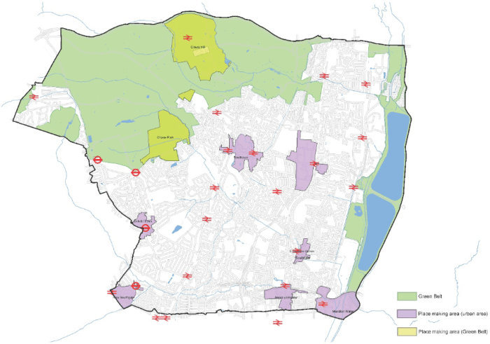 place making areas in enfield map