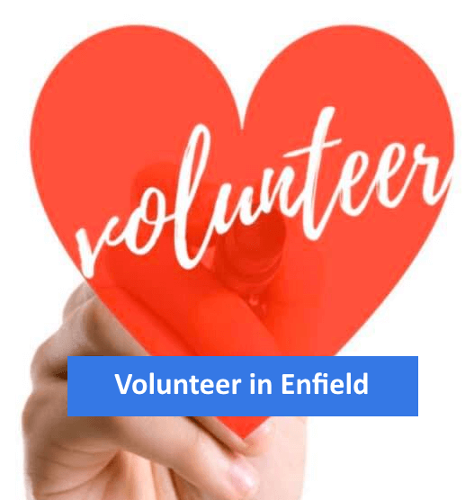 volunteer in enfield logo