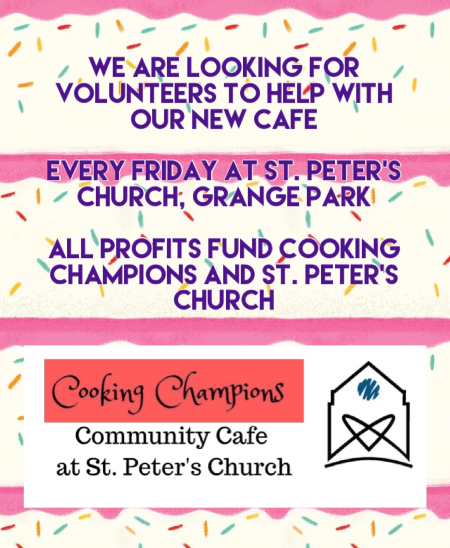 volunteers needed new cc cafe