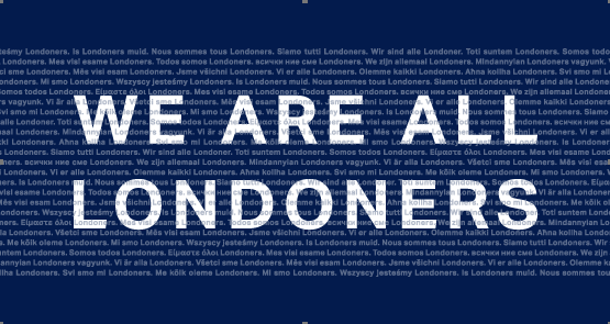 we are all londoners graphic
