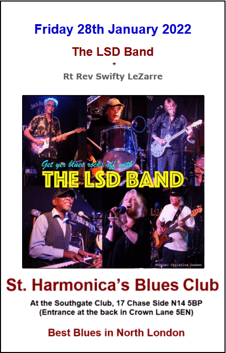 st harmonicas at the southgate club flyer