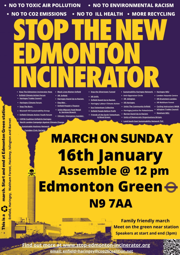 flyer for stop edmonton incinerator march