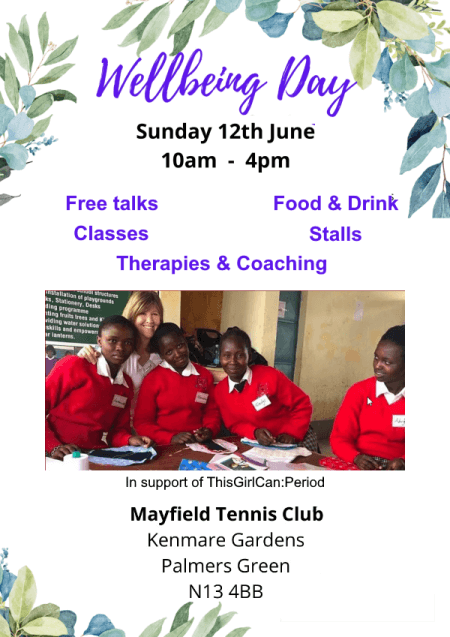 flyer advertising wellbeing day on 12th June