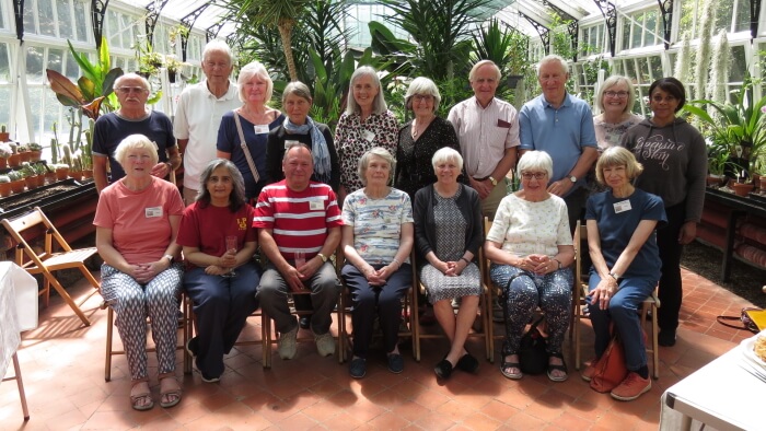 broomfield conservatory volunteers photographed in the conservatory in june 2022