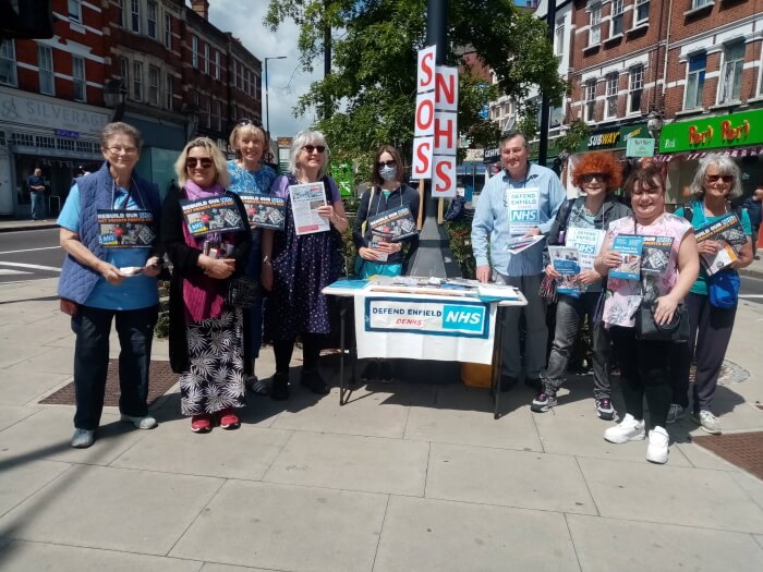 Our NHS Denhs_members_at_palmers_green_triangle_june_2022