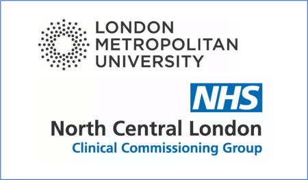 london metropolitan university and ncl ccg logos