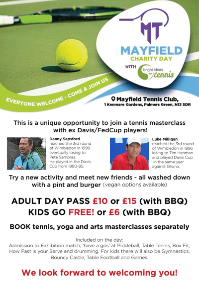 mayfield charity day