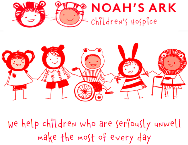 noahs ark hospice new logo with wording we help children who are seriously ill make the most of every day