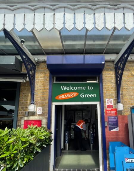 palmers green station rebranded as palmers green