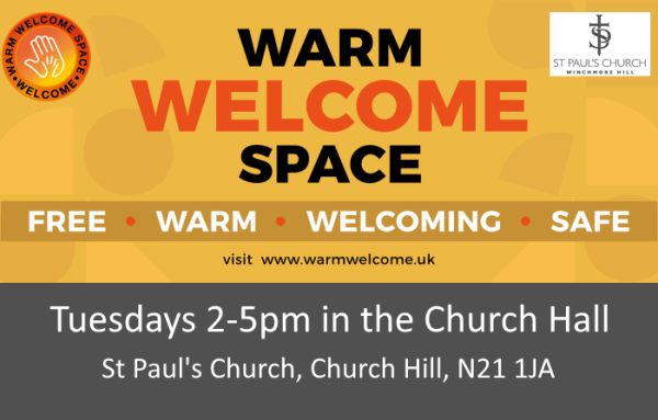 warm welcome space st pauls winchmore hill