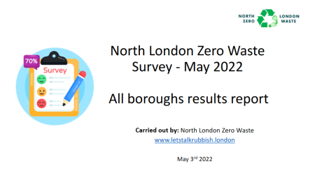 zero waste survey results cover page