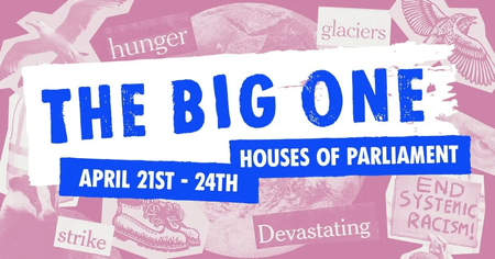 poster or flyer advertising event Climate emergency demonstration: The Big One
