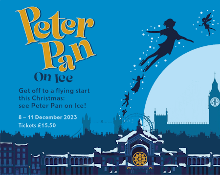 poster or flyer advertising event Peter Pan on Ice