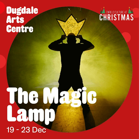 poster or flyer advertising event Children\'s show: The Magic Lamp