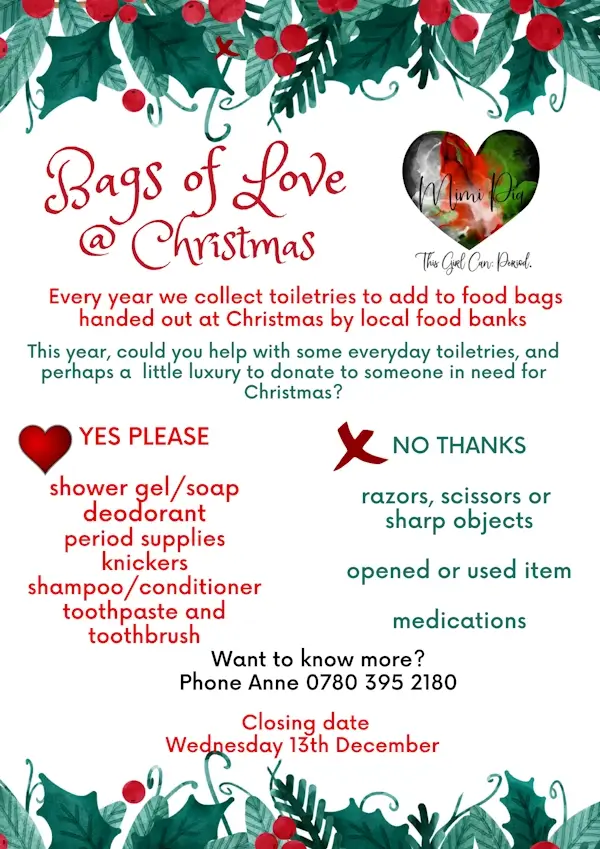 bags of love at christmas