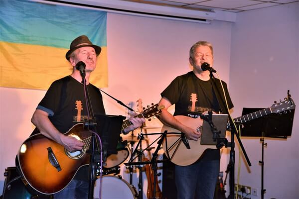 The Reprobates playing at the Borshch party at the Southgate Club