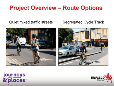 active travel routes route options