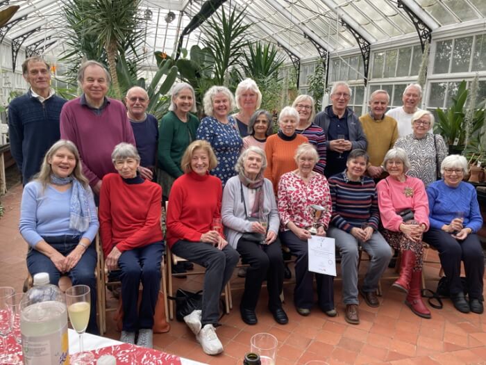 broomfield conservatory volunteers at their new year celebration january 2023